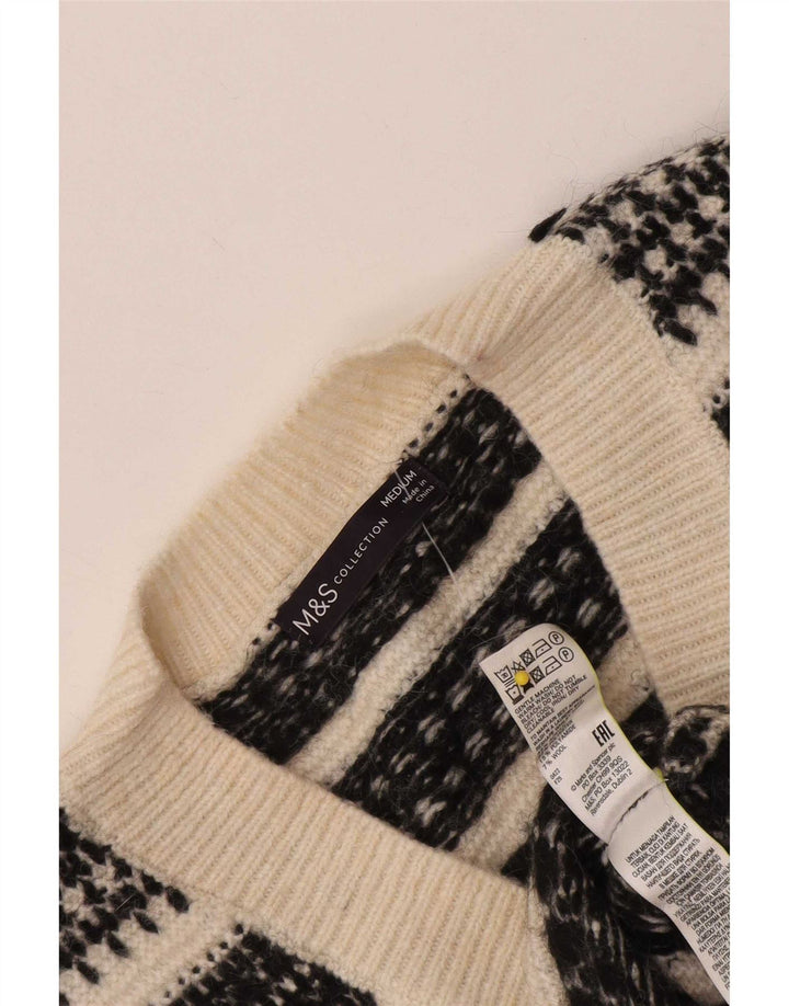Marks & Spencer muški prsluk bez rukava srednje bijele boje, geometrijski akril