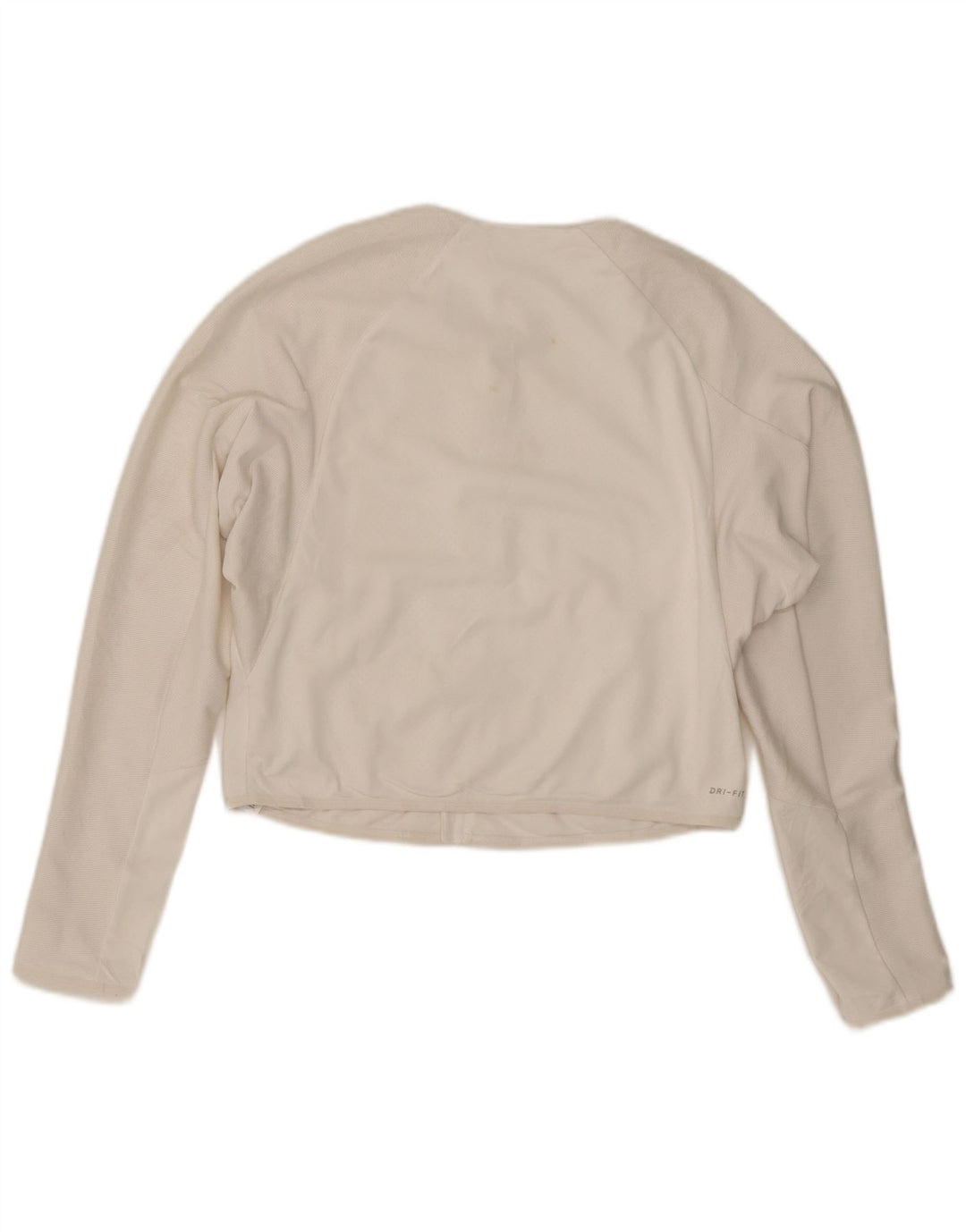 Nike ženska gornja jakna Dri Fit Crop Trenirka UK 16 veliki bijeli poliester