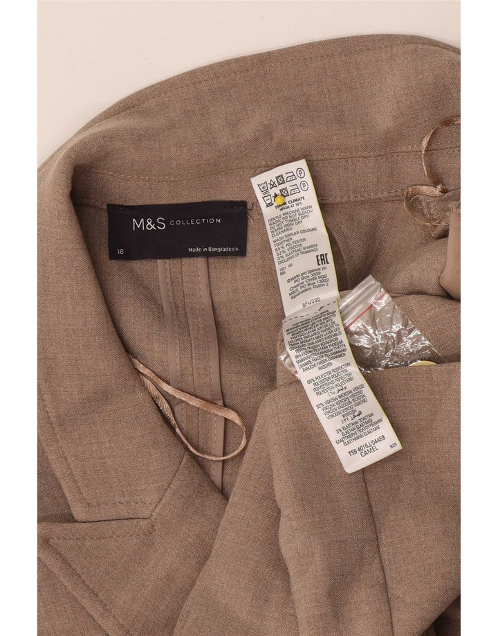 Marks & Spencer ženski sako s dvostrukim kopčanjem UK 18 XL bež