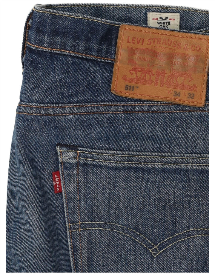 Levi's muške 511 uske traperice W34 L32 plavi pamuk