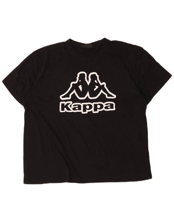 Kappa muška majica kratkih rukava 4XL, crni pamuk