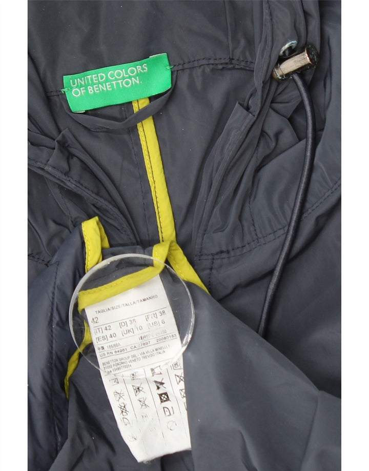 BENETTON ženski baloner s kapuljačom UK 10 Mali tamnoplavi poliester