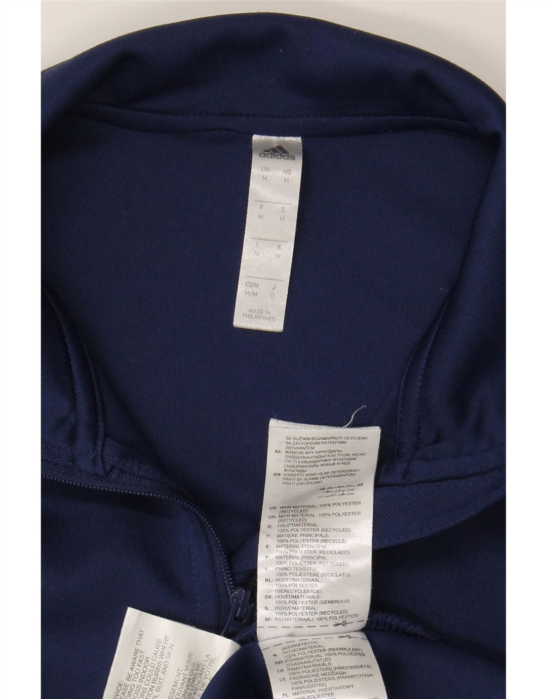 ADIDAS Muška trenirka Aeroready Zip Neck Top srednje tamnoplava