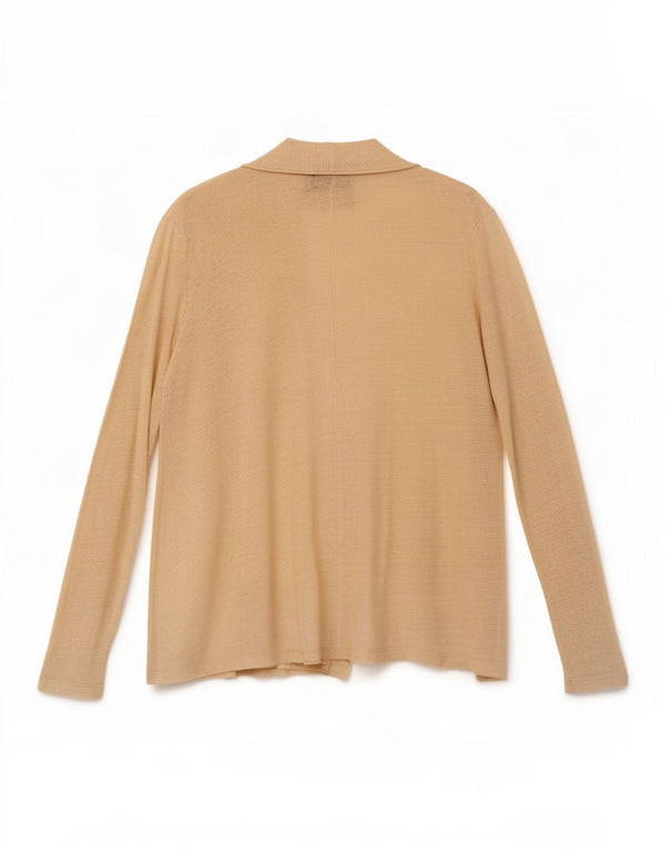 Zara ženski otvoreni kardigan UK 14 Large Beige Lan