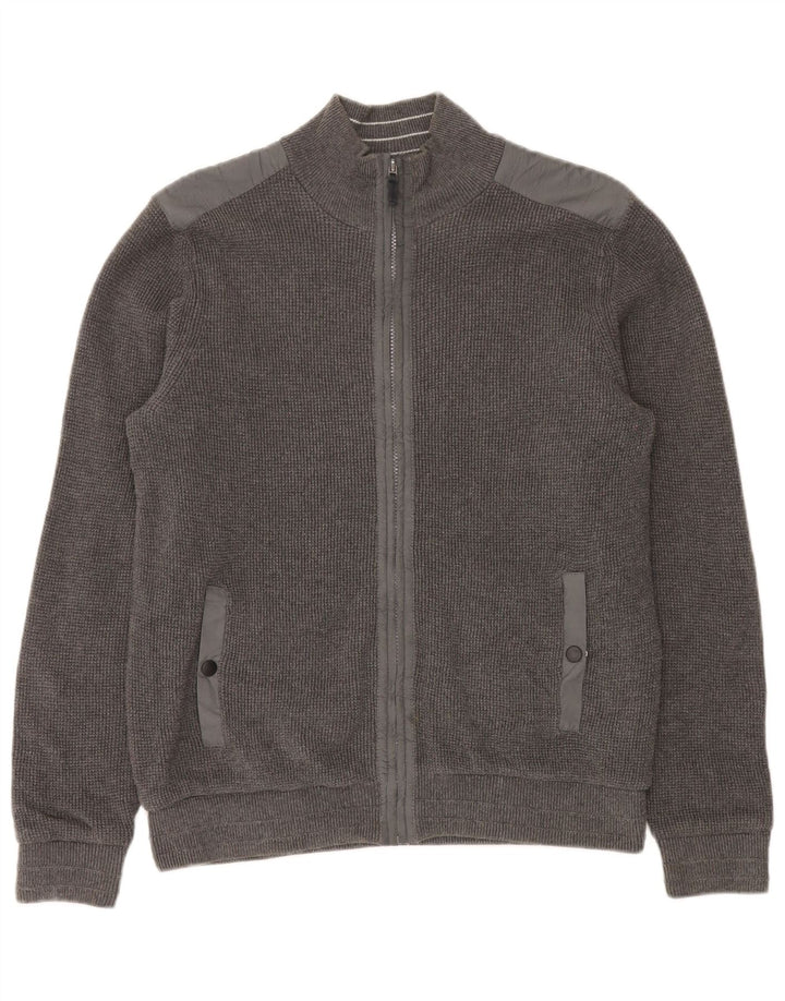 Marks & Spencer muški plavi Harbor džemper standardnog kroja srednje sivi