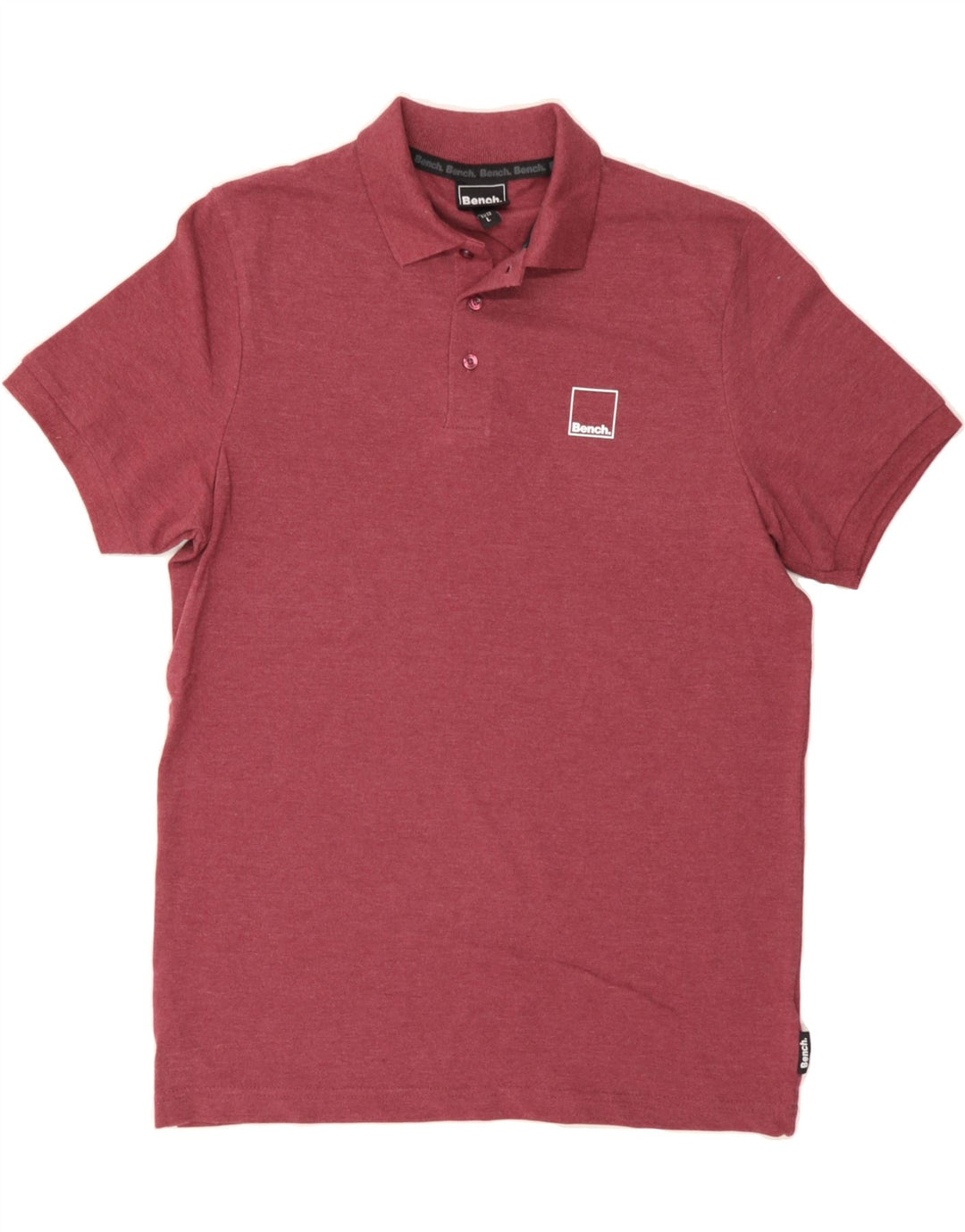 BENCH Mens Polo Shirt Large Maroon Cotton Vintage Bench and Second-Hand Bench from Messina Hembry 