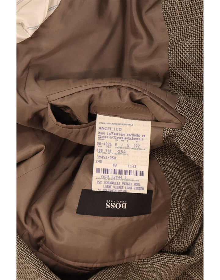 Hugo Boss muška jakna sa 3 gumba EU 54 2XL siva vuna