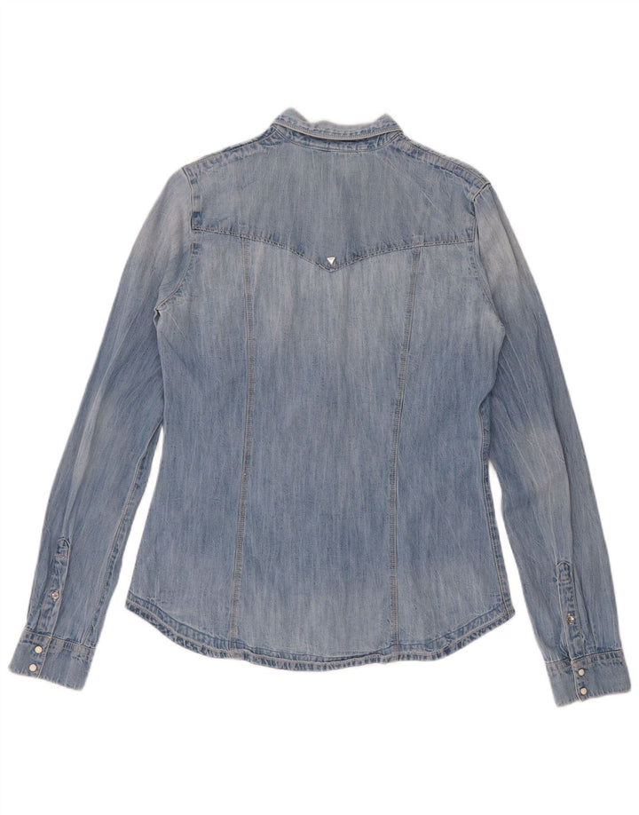 Guess ženska traper košulja UK 8 Small Blue Cotton