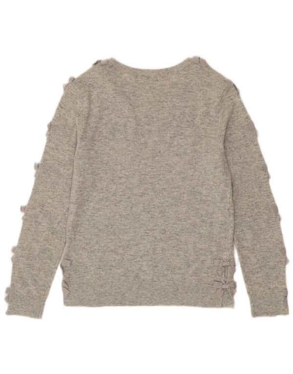 Ted Baker Womens Boat Neck Jumper Sweater Size 2 Small Grey Wool