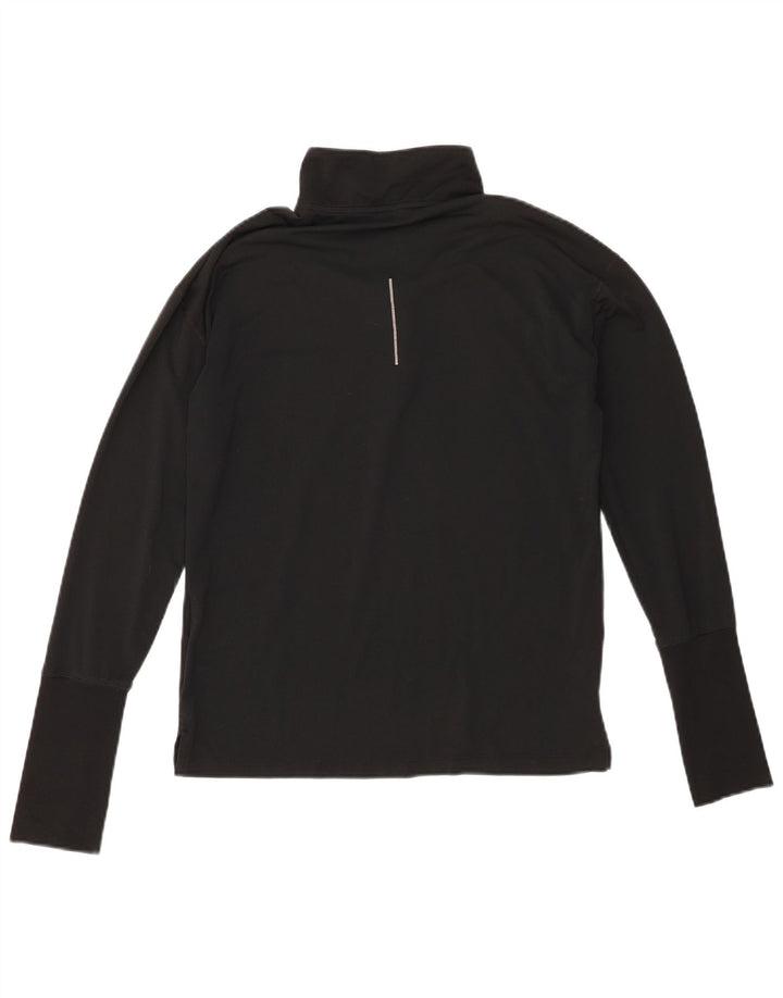 Nike Ženska trenirka Dri Fit Zip Neck Top UK 6 XS crni poliester