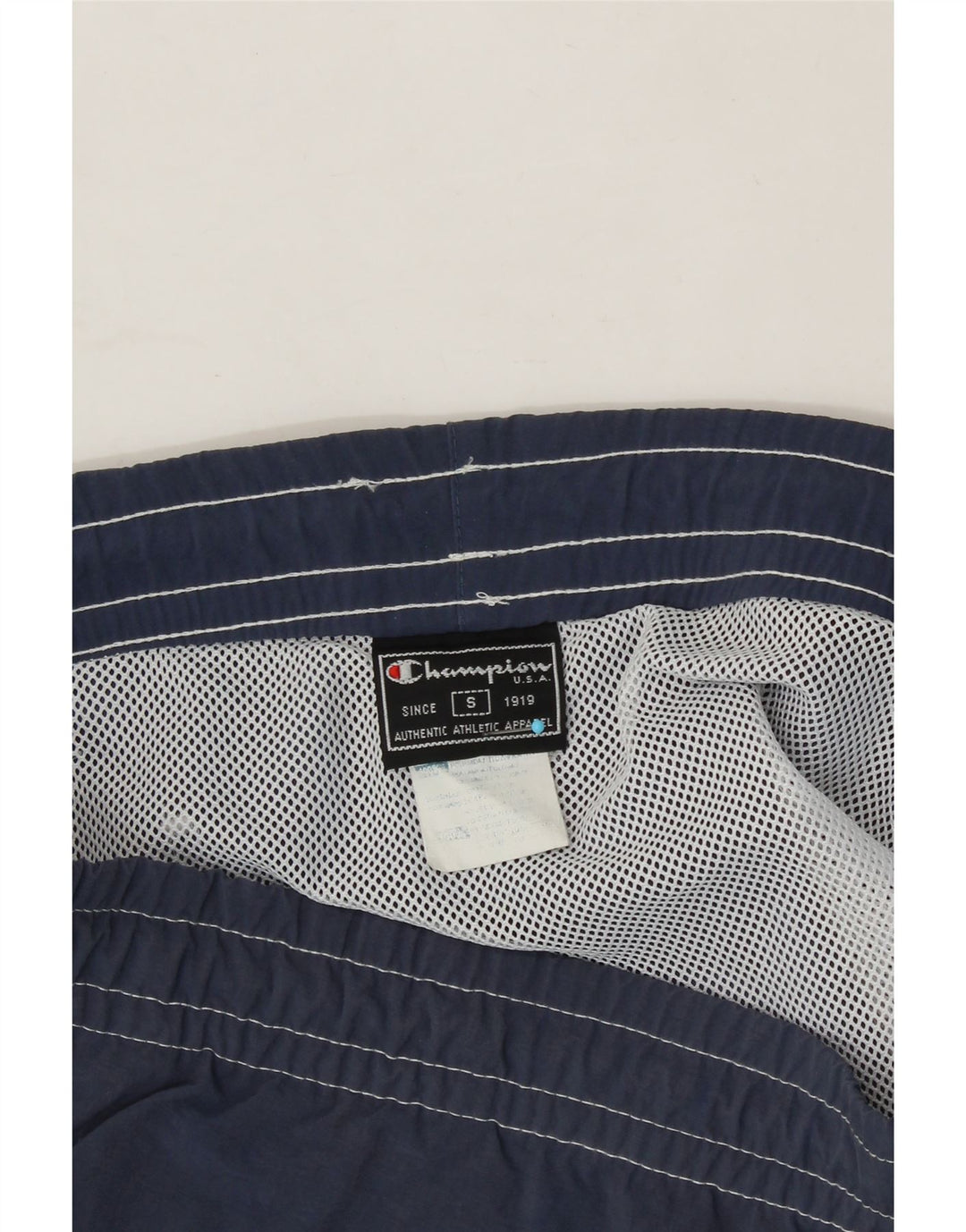 CHAMPION Mens Swimming Shorts Small  Navy Blue Polyamide Vintage Champion and Second-Hand Champion from Messina Hembry 