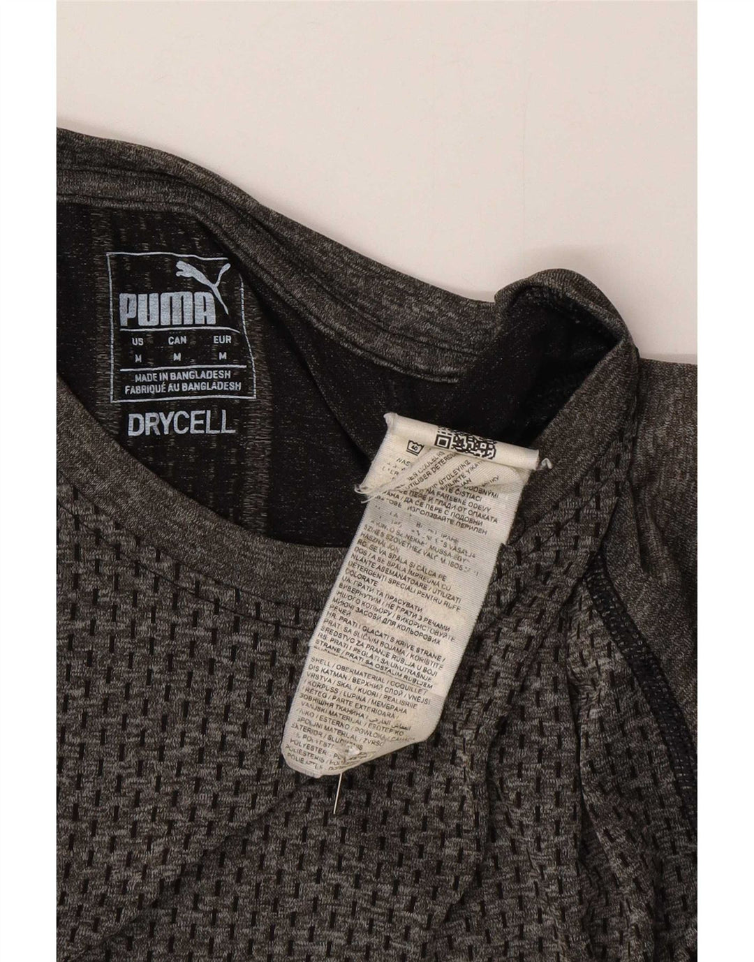 Puma muška majica kratkih rukava srednje sivi poliester