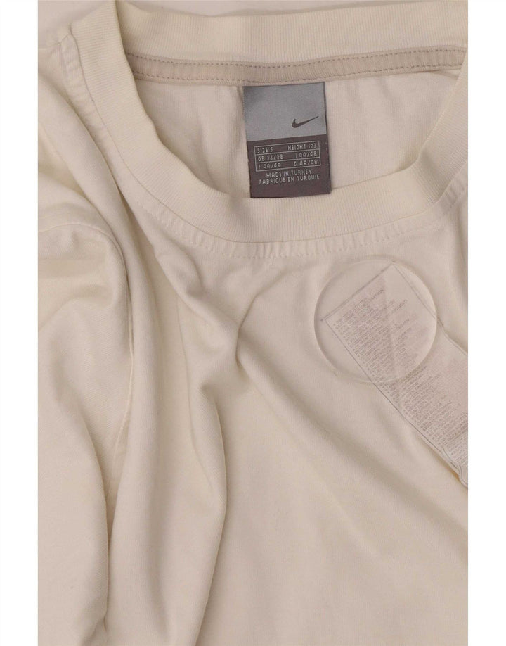 Nike Muška majica dugih rukava UK 36/38 Mala bijela pamuk
