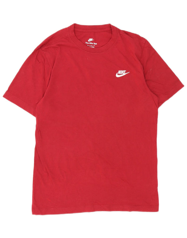 Nike Muška majica kratkih rukava Mala bordo pamuk