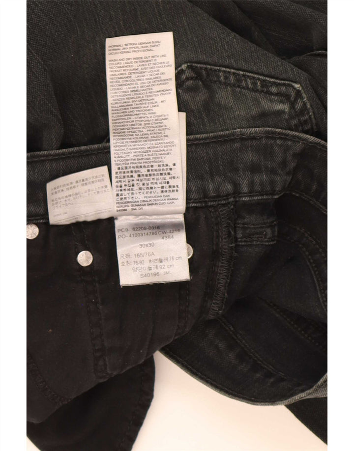 Levi's muške uske traperice W30 L30 crni pamuk