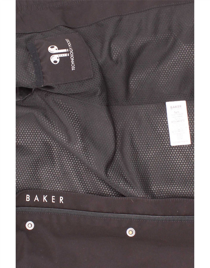 Ted Baker Kišna jakna s kapuljačom za dječake, 4-5 godina crna od poliestera