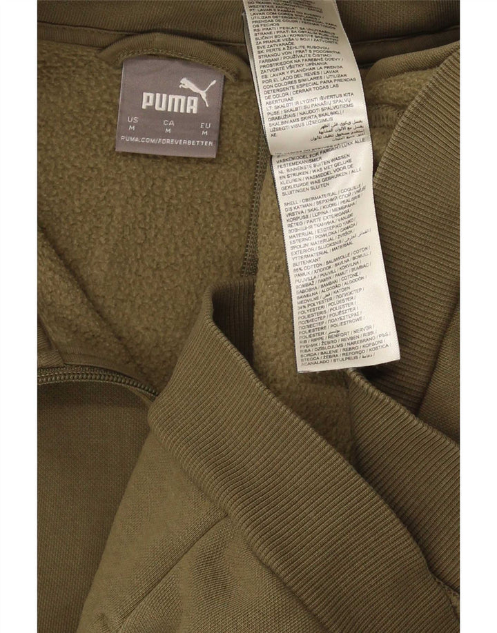 Puma muška gornja jakna trenirke srednje boje kaki pamuk