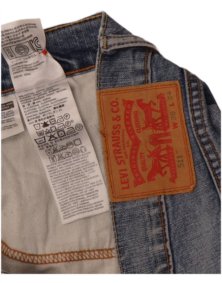 Levi's muške 511 uske traperice W36 L34 plavi pamuk