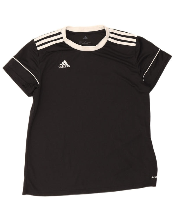 Adidas ženska majica kratkih rukava Climalite UK 16/18 velika crna boja