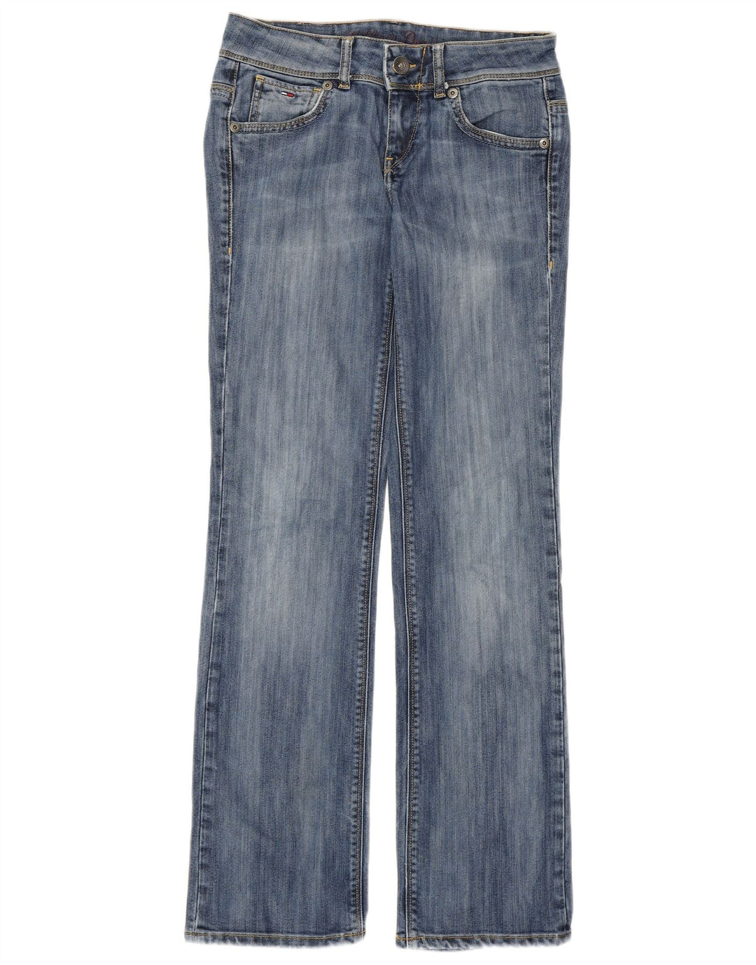 Tommy Hilfiger ženske ravne traperice Ruby niskog struka W29 L32 plavi pamuk