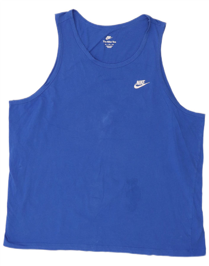 Nike muški gornji dio prsluka 2XL plavi pamuk
