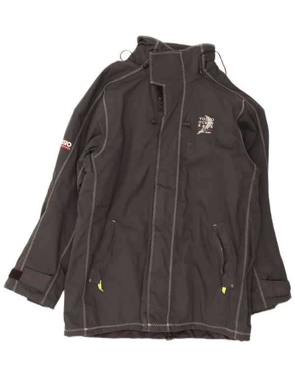 Musto Mens Hooded Windbreaker Jacket UK 40 Large Black Nylon