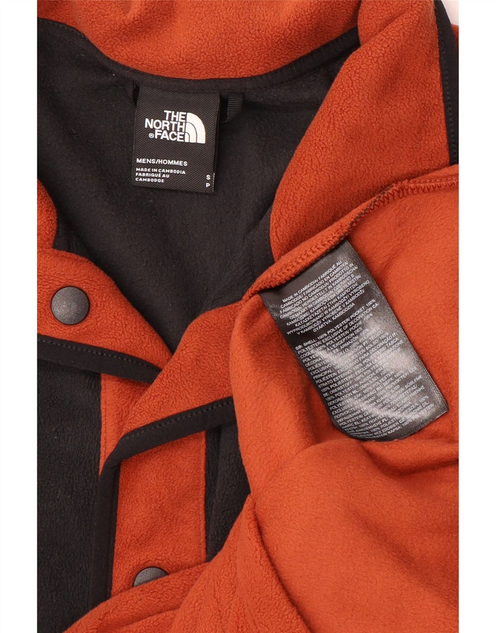 The North Face muški džemper od flisa s dugmadima i ovratnikom Mali narančasti blok