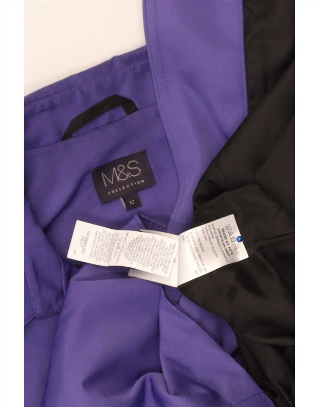 Marks & Spencer ženski trenč kaput UK 12 srednje ljubičasti poliester