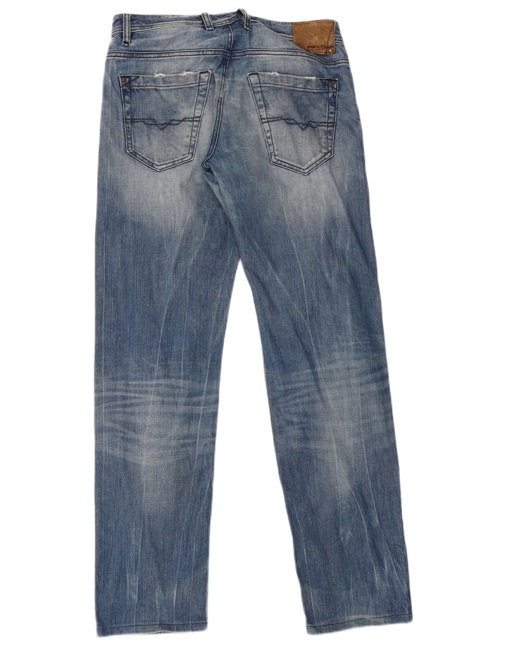 Diesel Mens Koolter Straight Jeans W33 L34 Plavi pamuk