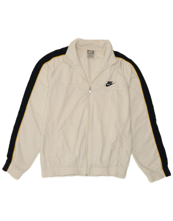 Nike Mens Regular Fit Trenirka Top Jacket Small White Colourblock Sports