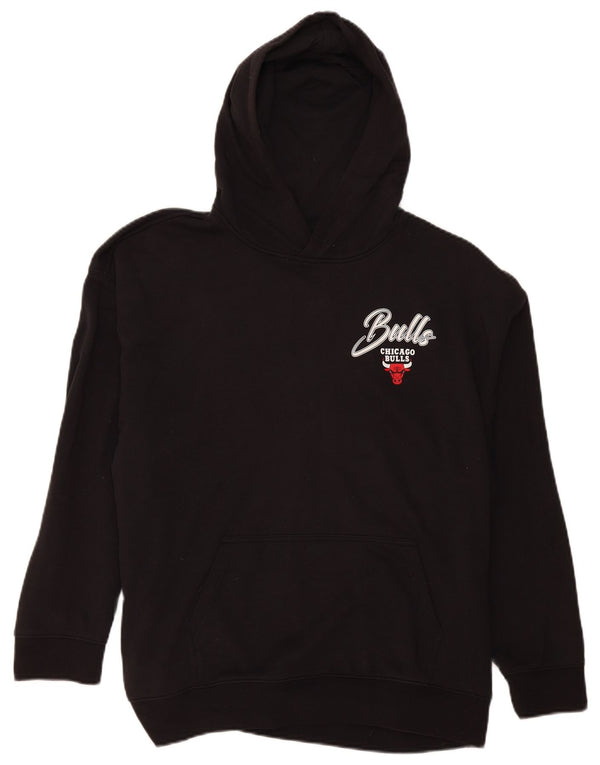 NBA Boys Chicago Bulls Graphic široka majica s kapuljačom 13-14 godina XL crna