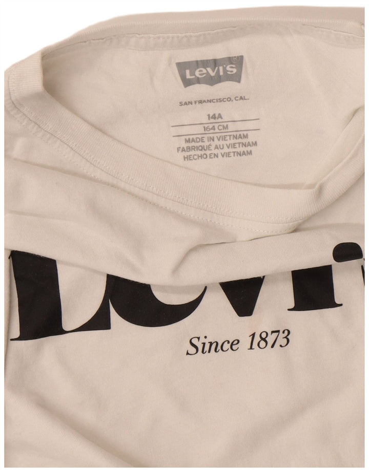 Gornja majica kratkih rukava Levi's Boys Graphic T-Shirt 13-14 Years Bijela