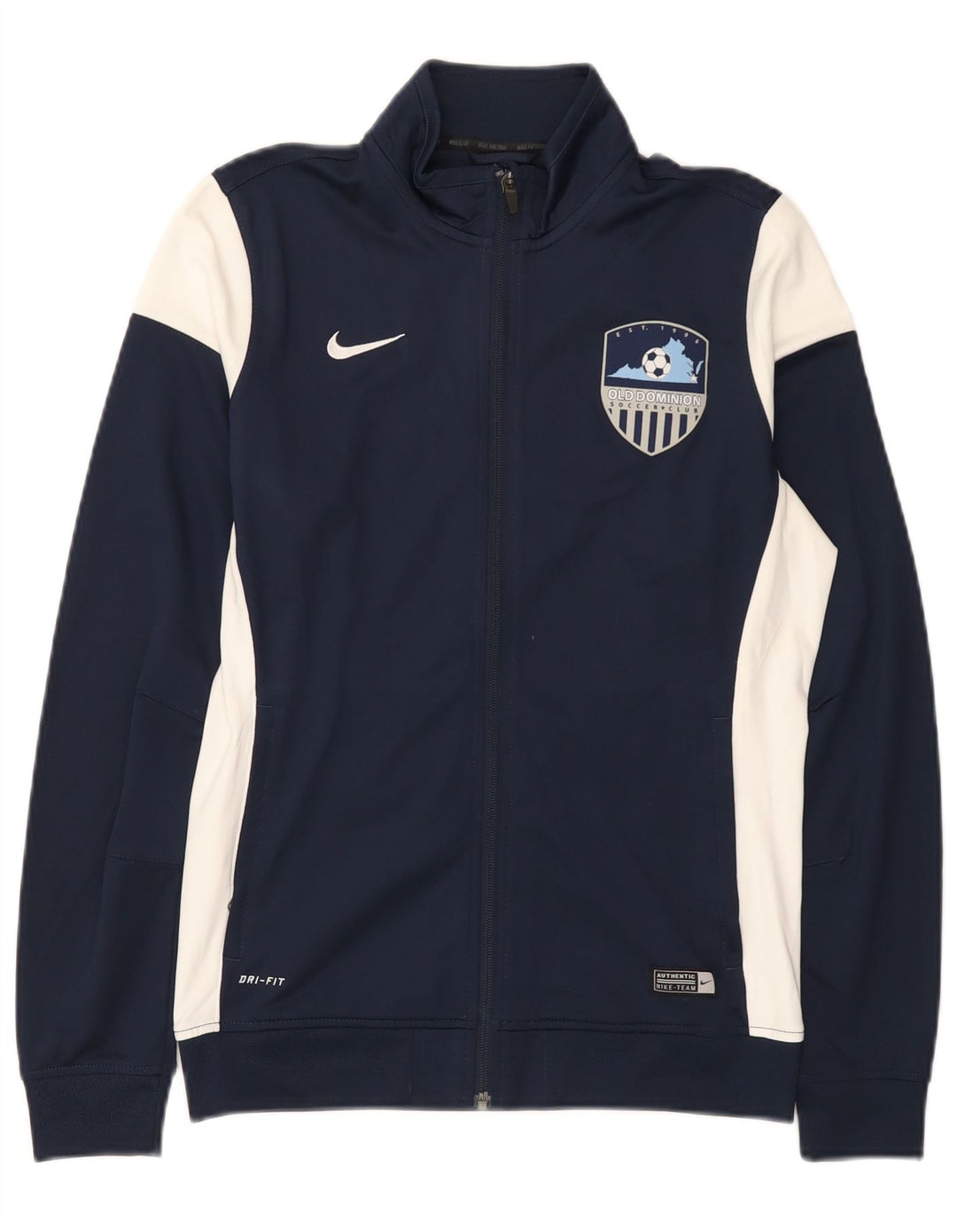 Nike Dri Fit trenirka, gornja jakna srednje tamnoplave boje