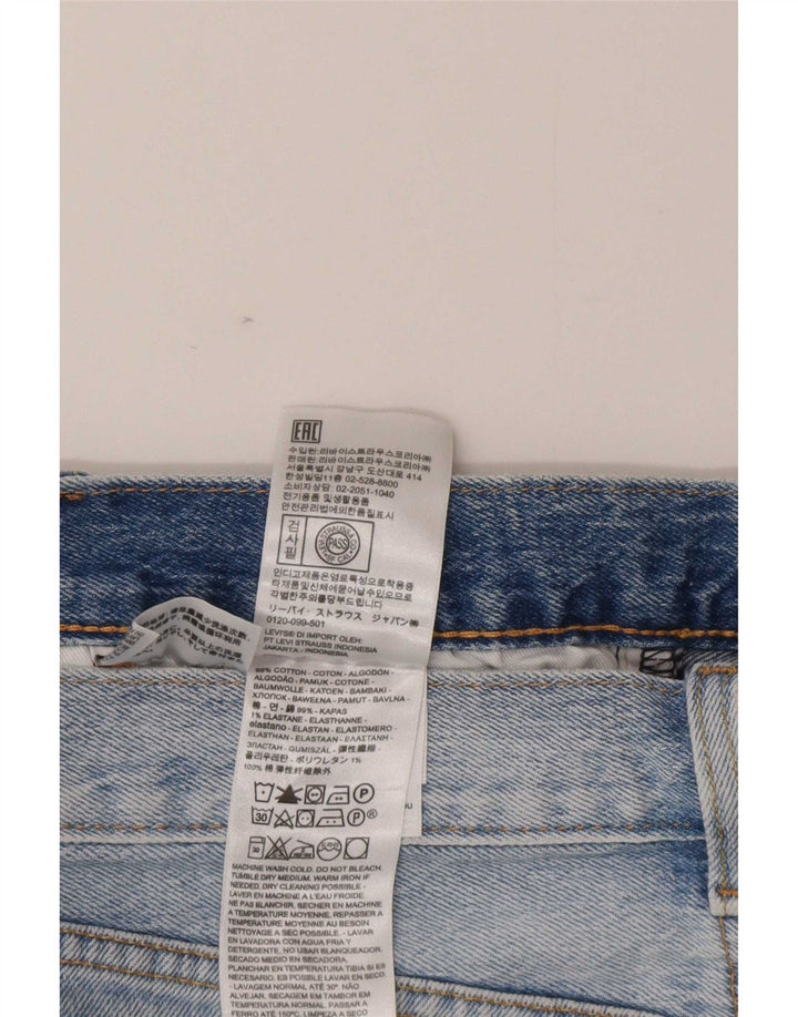 Levi's muške 501 traper kratke hlače W31 srednje plavi pamuk
