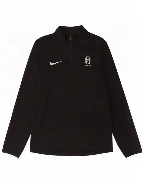 Nike Muška pulover trenirka s patentnim izrezom, mali crni poliester