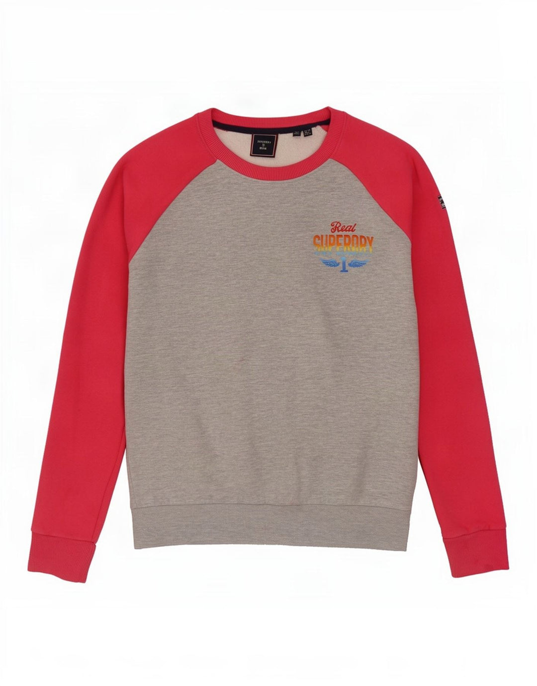 Superdry ženska prekomjerna majica UK 10 malih sivih boja