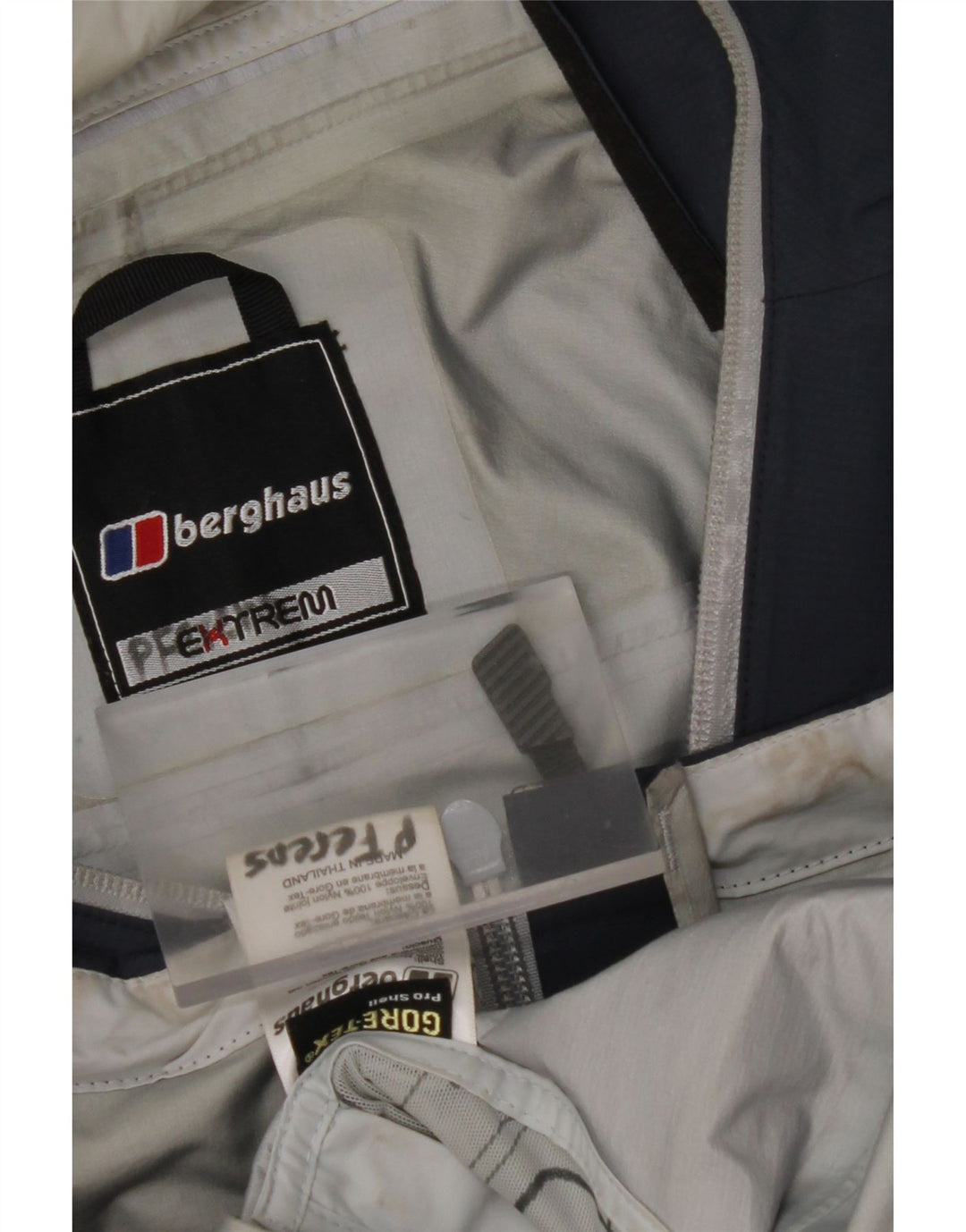 BERGHAUS Muška kišna jakna s kapuljačom UK 38 Srednje tamnoplavi najlon