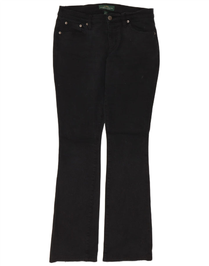 Ralph Lauren Ženske Bootcut traperice US 6 srednje W30 L31 crni pamuk