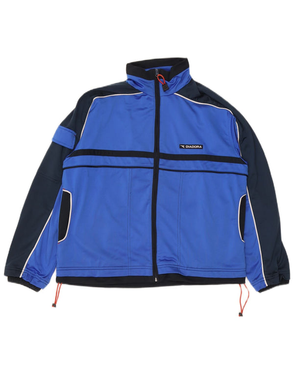 DIADORA Muška gornja jakna trenirke širokog kroja UK 32 XS Plava boja