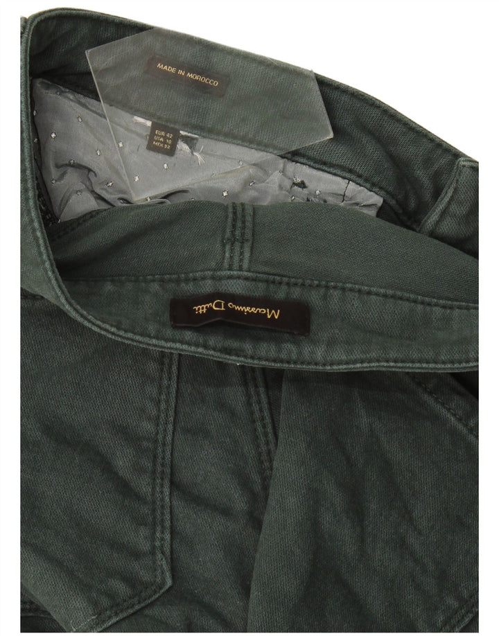 Massimo Dutti ženske ravne traperice EU 42 velike W32 L28 zelene