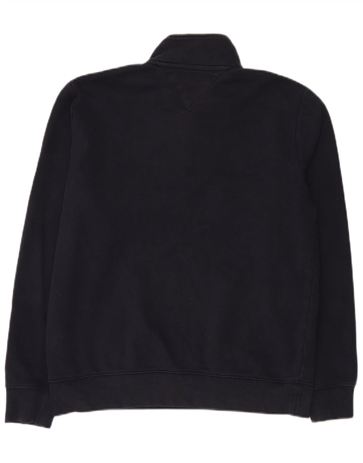 Tommy Hilfiger muška majica s kratkim izrezom i s patentnim zatvaračem srednje tamnoplava