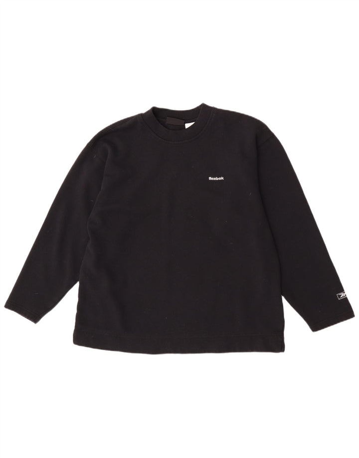 Reebok Ženska majica s kratkim rukavima UK 12 Srednji crni poliester