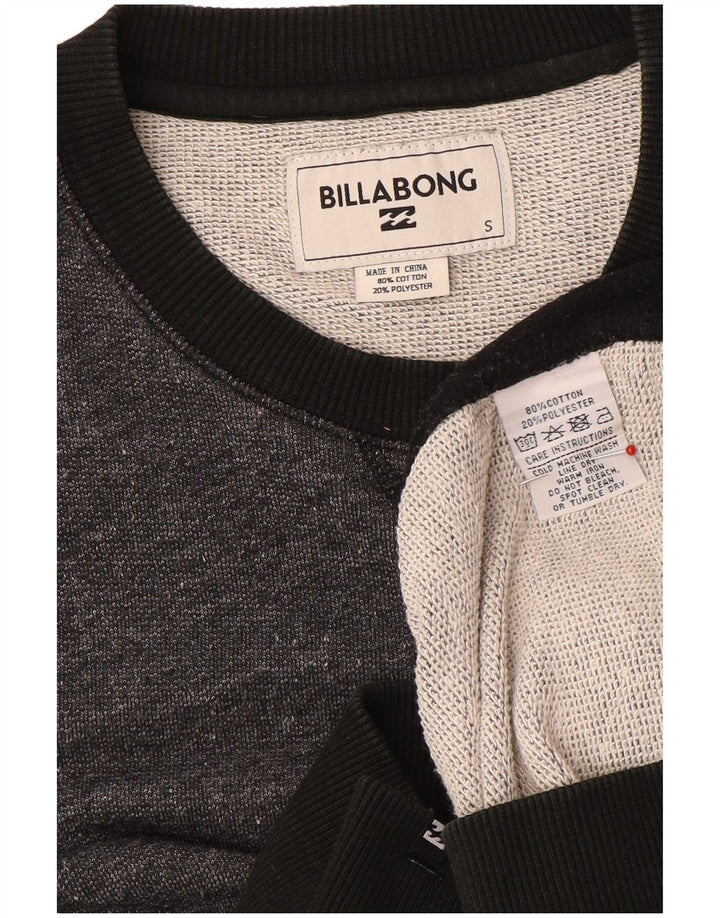 Billabong muška majica s kratkim rukavima, mali sivi pamuk u blokovima boja