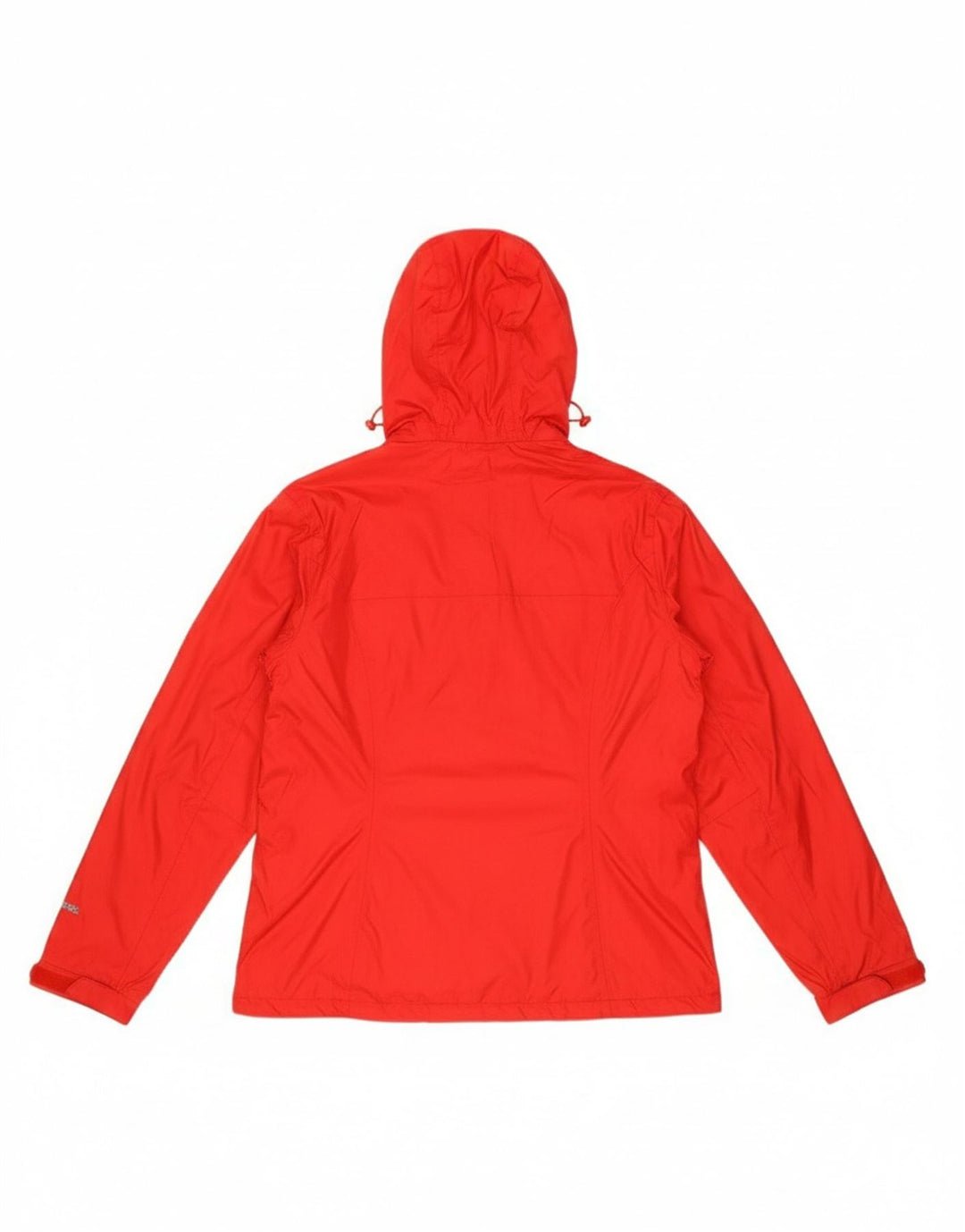EDDIE BAUER Womens Hooded Rain Jacket UK 16 Large Red Nylon