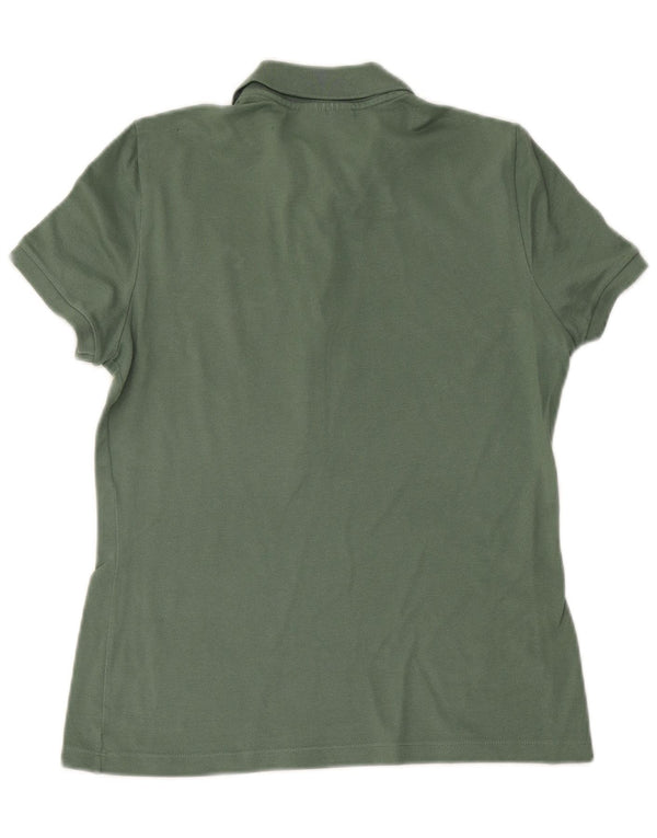 LACOSTE Ženska pripijena polo majica veličine 38, srednje kaki