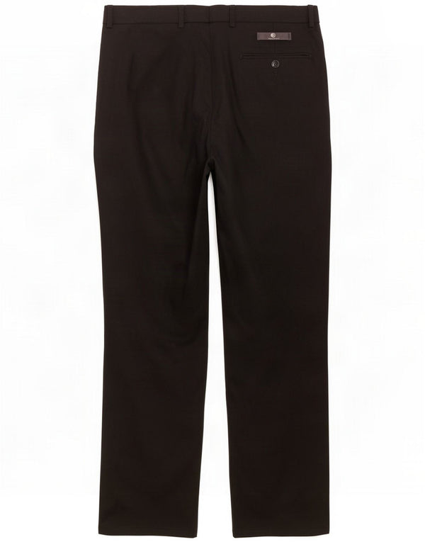 Marks & Spencer Mens Straight Regular odijelne hlače W36 L31 Black Wool