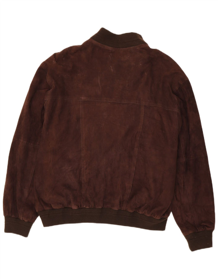 Vintage muška bomber jakna od brušene kože IT 58 4XL smeđa koža