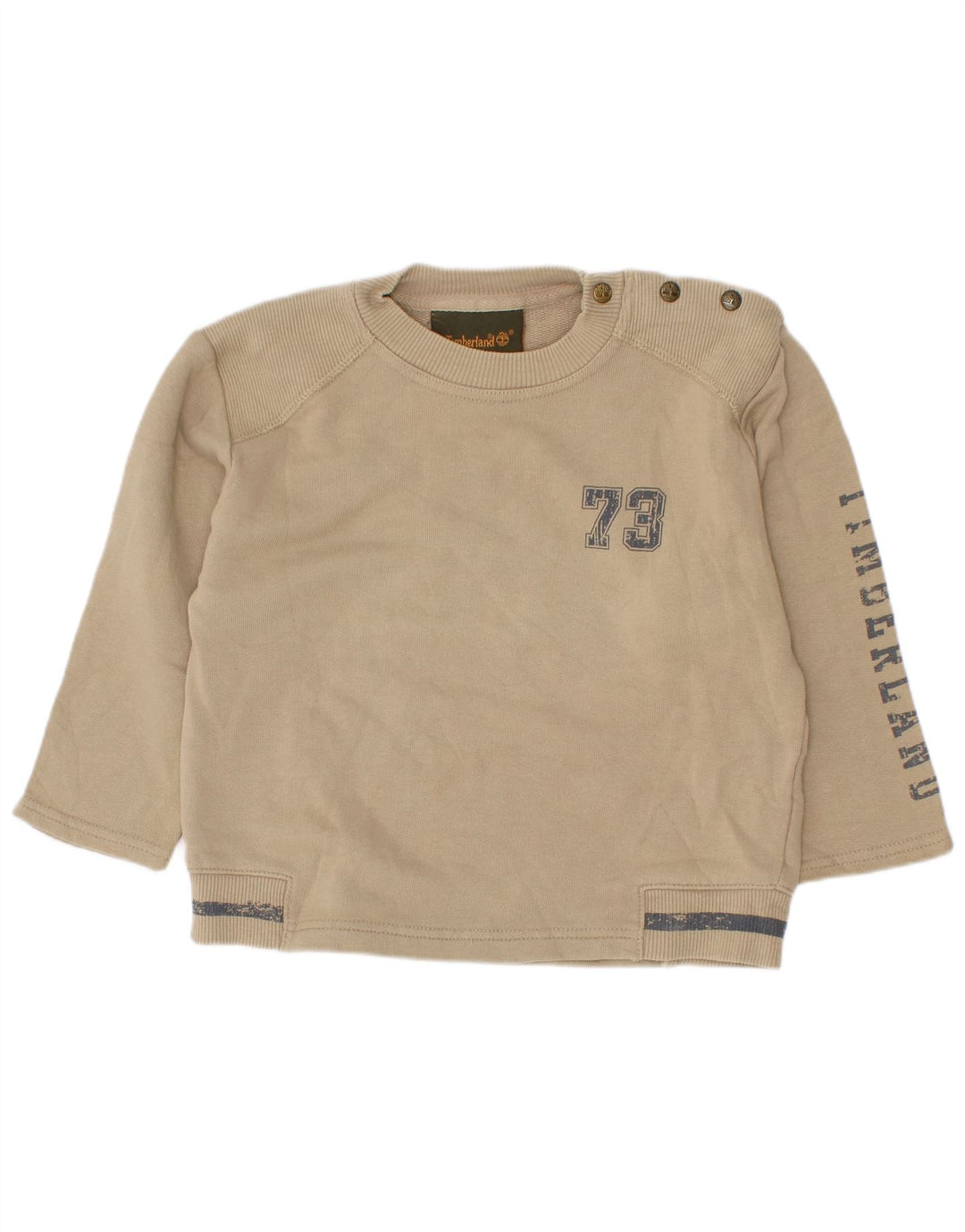 Timberland Boys Graphic Sweatshirt Džemper 2-3 godine bež pamuk