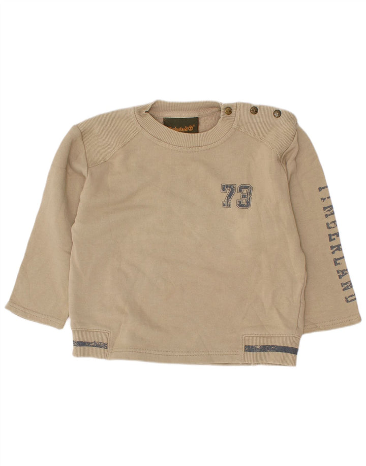 Timberland Boys Graphic Sweatshirt Džemper 2-3 godine bež pamuk