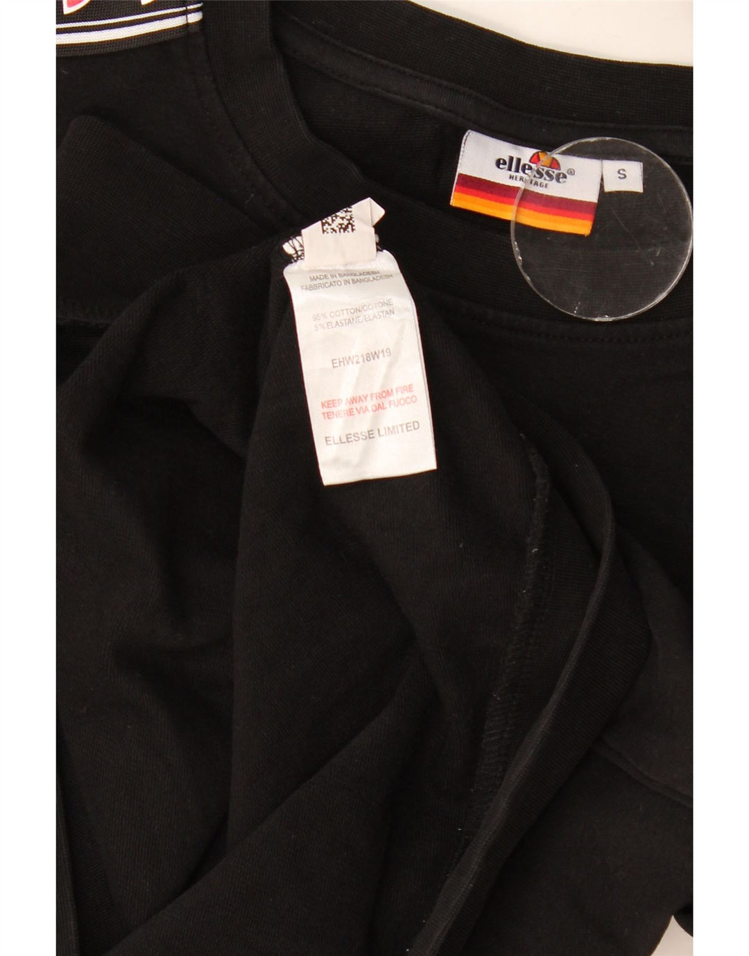 Ellesse muška majica s grafičkim motivima Heritage, mala crna boja